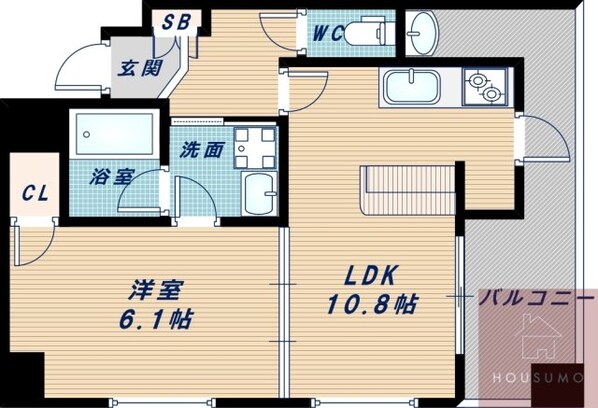 エステムプラザ江坂公園エイジアムの物件間取画像